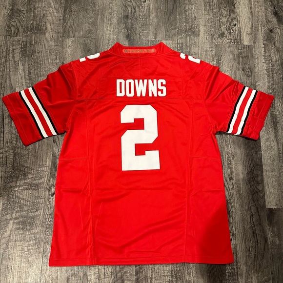 Caleb Downs Ohio State Buckeyes Red Jersey Men’s Size S-XXL - Picture 6 of 8